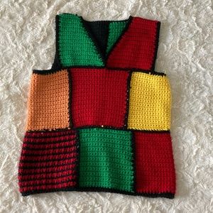 Reversible handmade Harry Styles crocheted cardigan